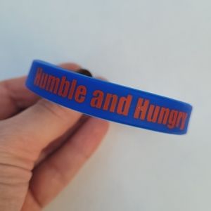 Buffalo Bills HUMBLE AND HUNGRY logo silicone band bracelet